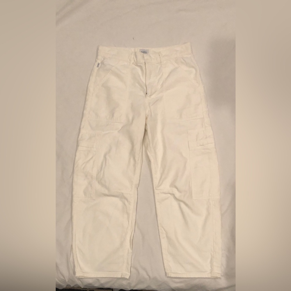 Citizens of Humanity Marcelle Low Slung Barrel Pants Cargo Pashmina White sze 28 - Picture 2 of 8